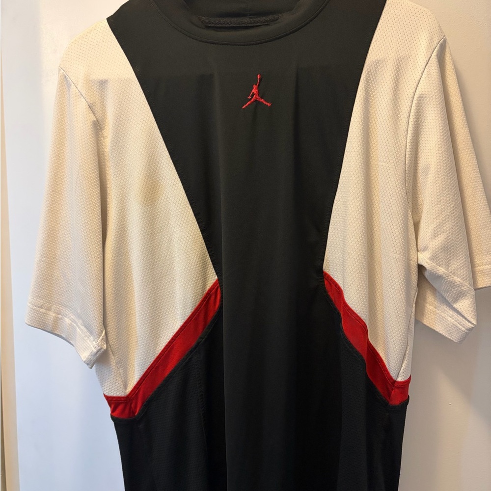 Jordan Men's Black, White, and Red Jersey